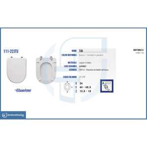 Abattant de toilettes Jumbo Tua Vase au design moderne, à fermeture douce, de forme carrée allongée, pour salle de bain domestique, en bois et plastique PP - Product Image 5