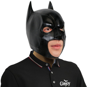 Maschera in Latex Integrale di <span class=keywords><strong>Batman</strong></span>, Spaventosa per Halloween, Horror, Escape Room, Accessorio Demoniaco, Personalizzabile - Product Image 4