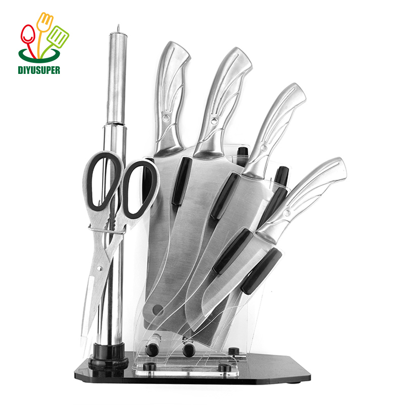 Tchibo 3Cr13 Küchenmesser Set – 6-teilig, Edelstahl, spülmaschinenfest