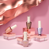Flacon en verre vide pour vernis à ongles, 14 ml, avec logo personnalisé, emballage de luxe brillant et élégant