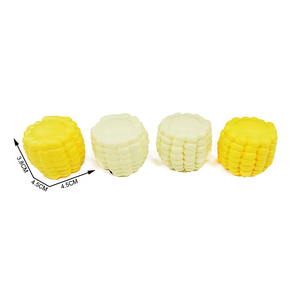 Mini Voiture à Friction en Forme de Maïs - Jouet en PVC en Capsule Gashapon, Cadeau Classique pour Enfants Unisexe et Faveurs de Fête - Product Image 2