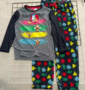 Фирменная Оригинальная одежда с избыточным перенапряжением, в наличии, домашняя одежда для мальчиков, одежда для сна, детские пижамы