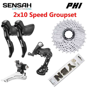 SENSAH PHI yol bisikleti 2x10 hız Shifters 20S attırıcı Groupset kolu fren bisiklet Shifter L/R Rear arka için 4600 5600 6600 - Product Image 1