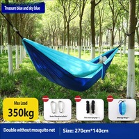 Hamac de camping et de randonnée en plein air avec moustiquaire, tissu parachute en nylon léger et haute résistance, capacité 1-2 personnes, 200 kg, 30-39 pieds