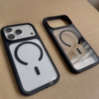 Coque de téléphone magnétique transparente OEM/ODM pour iPhone 18 Pro Max 17, anti-chute avec découpes précises des boutons, approvisionnement en gros pour les détaillants