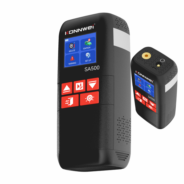 Wholesale Konnwei SA500  Lithium Jump Starter with 3-150PSI Digital Air Pump Power Bank LED Emergency Light Car Tire Inflator