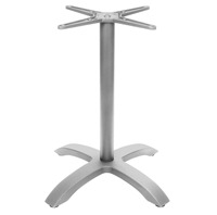 Base de café/table à manger en aluminium vintage moderne pour une utilisation intérieure et extérieure pour la maison et les meubles de jardin