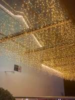 Guirlande de lumières de Noël en forme de rideau, 4 m, 100 LED, décoration extérieure, Nouvel An, mariage, fête