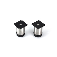 Accessoires modernes en acier inoxydable durables en métal décoratif de jambe de canapé de Chrome de meubles magnifiques de meubles d'école pour la jambe d'armoire