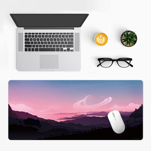 OEM Rosa Berglandschaft bei Sonnenuntergang Anime Mauspad Individuelles Planeten-Design Großes Gaming-Mauspad XXL Laptop-Maus-Tastaturunterlage - Product Image 6
