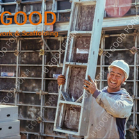 Encofrado de Aluminio Reutilizable U Good para Construcción, Diseño Ajustable, Instalación Rápida