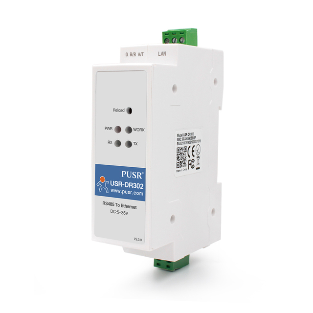 USR-DR302 Modbus Gateway Ethernet RS485 TCP IP Converter with Modbus RTU to Modbus TCP