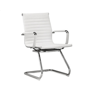 Chaise de réception visiteur à dossier bas, à cadre arqué, en métal, pour usage commercial, idéale pour les bureaux et les salles de conférence (vente en gros) - Product Image 6