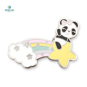 Custom gold logo BTS kpop football club metal hard badge nickle free and led free plating glitter enamel pin lapel pin for suit - Product Image 2