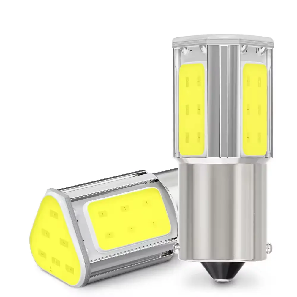 1156 1157 COB 12 V helle weiße gelbe Auto-Bremsenlampen Auto-Zubehörlicht LED