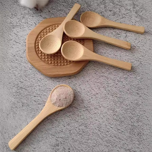 Cucharas de bambú y madera al por mayor, cucharas de bambú carbonizadas, cucharas especiales para té de flores, cucharas de madera con mango largo - Product Image 4