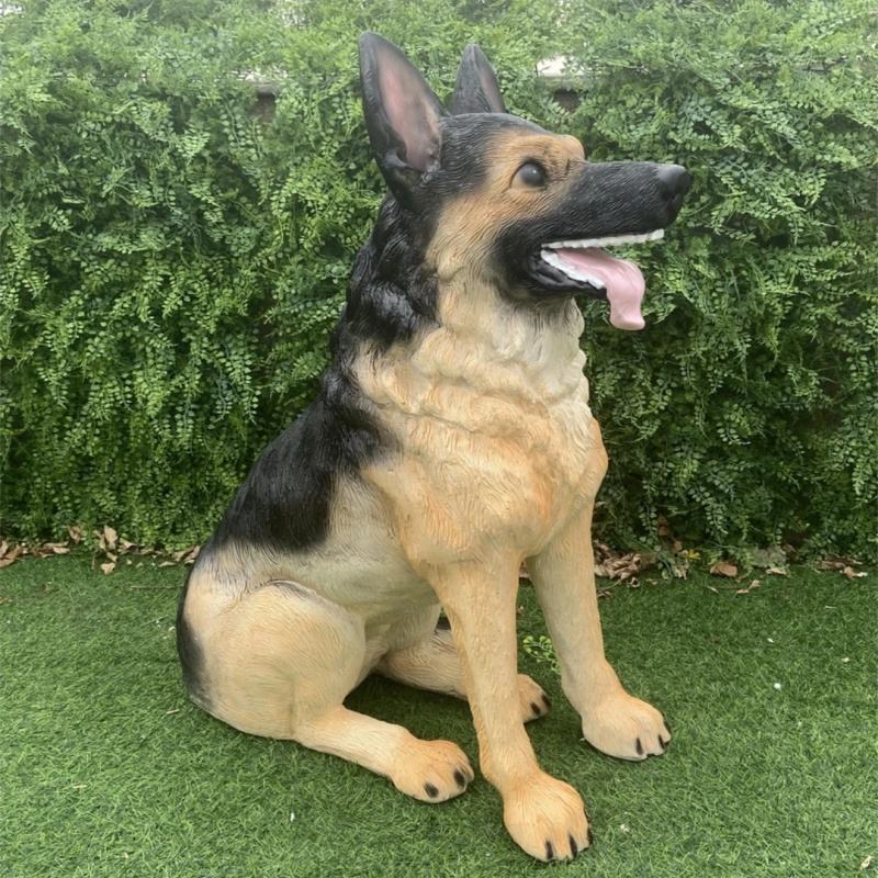 Size of a German Shepherd: Large Dog Statues Collars