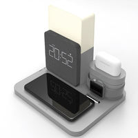 Chargeur Power Bank Table magnétique sans fil lampe affichage numérique jetable Power Bank chargeur support de téléphone portable téléphone flexible