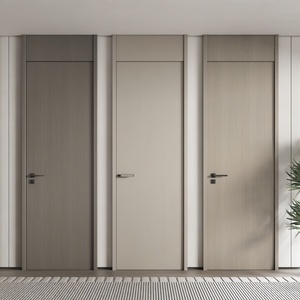 Puerta WPC de China, Impermeable e Insonorizada, para Dormitorio de Hospital, Habitación <span class=keywords><strong>Interior</strong></span>, Compuesto de Madera y Plástico PVC, con Marco de Puerta, de Fábrica - Product Image 5