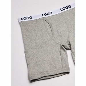 Boxer da Uomo in Cotone a Gamba Lunga Personalizzati dalla Fabbrica, con Ampia Fascia in Vita e Apertura Frontale Anti-Sfregamento - Product Image 6