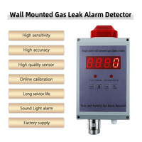 Détecteur d'alarme de gaz ammoniacal LCD AC220V pour élevage avicole, moniteur NH3