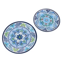 Assiettes rondes avec impression complète ou autocollante, vaisselle en mélamine, impression personnalisée, vente en gros