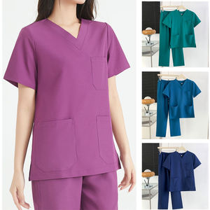 महिला स्वास्थ्य सेवा सूट त्वरित सूखी कार्य कपड़ा चिकित्सा वर्दी क्लिनिक ब्लाउज नर्स सूट डॉक्टर पोशाक लघु आस्तीन सैलून कार्य - Product Image 5