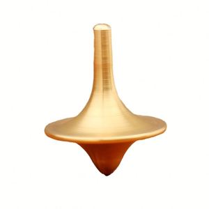 Trompo de Latón Electrochapado - Trompo Decorativo Artístico para Regalo - Product Image 1