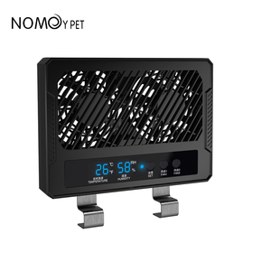 NOMOY PET 습한 환경에 적합한 새로운 디지털 디스플레이 이중 배기 파충류 환기 팬 열대 우림 탱크 - Product Image 3