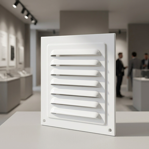 Rejilla de Ventilación Cuadrada de Aleación de Aluminio para Pared, 180 Lamas, Espaciado de 1/2, Resistente a la Lluvia, Moderna, Fácil Instalación para Extracción de Aire en Paredes Exteriores - Product Image 4