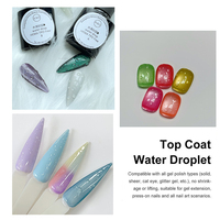 Nouveau Gel de Finition Transparent Effet Goutte d'Eau Non Toxique Acrylique Facile à Appliquer Séchage LED 30s Effet Stéréo 3D Fourniture pour Salon de Manucure