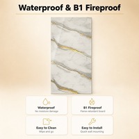 Panneau mural en PVC écologique résistant au feu et aux intempéries sans formaldéhyde pour la décoration intérieure