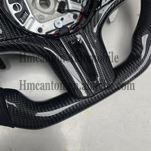 Volante Deportivo de Fibra de Carbono y Cuero con LED para BMW Serie G, M3 G20 G30 G80 M4 G82 M5 CS, Venta Directa al Por Mayor - Product Image 5