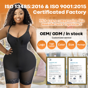 <span class=keywords><strong>Faja</strong></span> moldeadora colombiana poscirugía con logotipo personalizado, <span class=keywords><strong>faja</strong></span> adelgazante de compresión, pantalones cortos moldeadores de estómago plano para mujer - Product Image 2