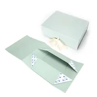 पर्यावरण के अनुकूल उच्च गुणवत्ता सस्ते शैम्पेन विचारों देवियों कागज बक्से सेट बड़ा पैकेजिंग दराज काले हरे रंग की संभाल चमक उपहार बॉक्स