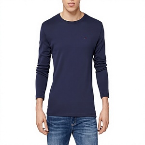 T-shirt à manches longues uni vintage pour hommes en <span class=keywords><strong>jean</strong></span> TJM Original - Product Image 1