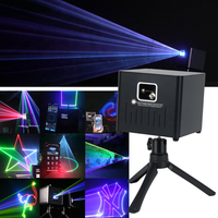 Laser portable 500 mW avec batterie, application Android/iOS, animation RVB couleur, laser DJ, éclairage laser à texte fonctionnant sur batterie