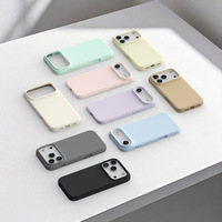 Coque Souple Mate Anti-Chute en Silicone Liquide Effet Peau de Bébé avec Logo Personnalisé OEM et Protection Intégrale de l'Objectif pour iPhone 18 Pro Max 17