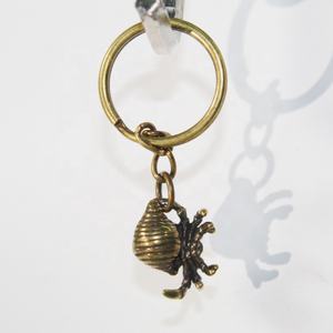 Antica personalità fatta a mano in puro rame ottone frizione portachiavi in tessuto portachiavi ciondolo portachiavi - Product Image 6