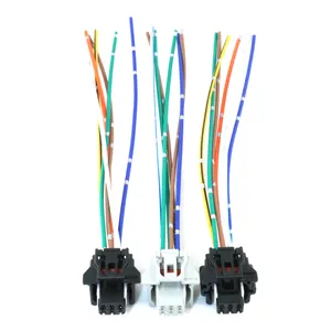 最佳防电缆发光二极管条形灯铲新能源6针电动汽车公母塑料电穿孔电线连接器