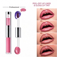 Populaire Gloss à lèvres double embout effet perle bleue, peel-off, repulpant, waterproof, anti-transfert
