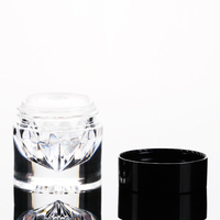3g 5g Transparent Clear Mini Unique Shaped Packaging Powder Container New Design Cosmetic Loose Glitter Jar