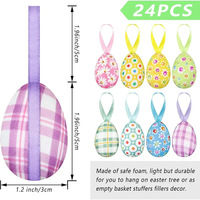 Huevos Decorativos de Pascua, Adornos Colgantes, Huevos de Dibujos Animados, Recuerdos para Fiestas, Decoración del Hogar, Regalo para Niños, Artículos para Fiestas de Pascua