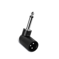 Adaptateur d'angle TS 3 broches XLR femelle vers mâle 1/4 "Adaptateur audio professionnel droit à 90 degrés Adaptateur audio XLR filaire vers audio sans fil
