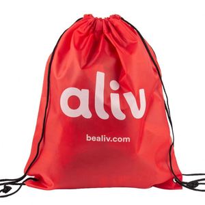 Custom Logo Sublimation Printed Recycled Waterproof 210D Polyester <b>Drawstring</b> Bag Gym Sports <b>Backpack</b> - Product Image 1