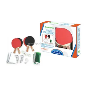 Houten Tafeltennis Set Outdoor Games Racket Tafeltennis Met Netto Rubber Racket Tafeltennis Kids Sport Netto Met Post