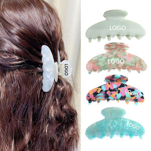 Mi Dairy LOGO PERSONALIZADO 3000 + COLORES OEM ODM acetato acrílico personalizado pinzas para el cabello de gran tamaño accesorios 880030 - Product Image 2