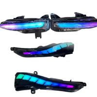 RGB LED Bumper Lights Flow Series Fit for Infiniti Q50 Sport Sedan 2014-2024 App Control Sequential Turn Signal DRL Assembly