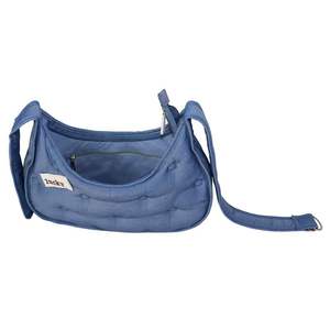 Bolso de Mano de Mezclilla Sólida de Moda para Mujer, con Cierre de Cremallera, Portátil para Compras y Uso en Todas las Temporadas - Product Image 4