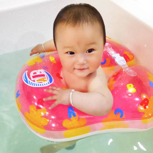 <b>Inflatable</b> Swimming Ring For Babies Thickened U Shaped Oval Design With Printing Pattern Child Water Play Safety <b>Float</b> - Product Image 1